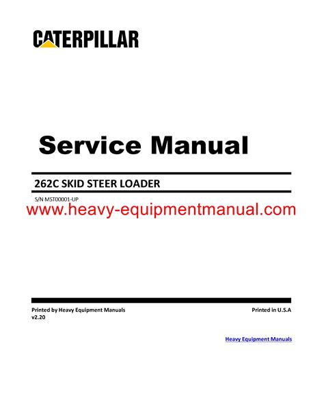 cat 262b skid steer service manual pdf|caterpillar 262c service manual.